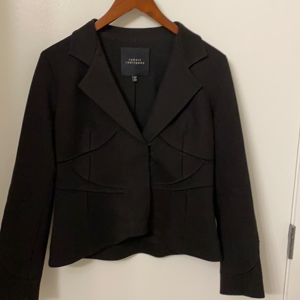 Robert Rodriguez black blazer
